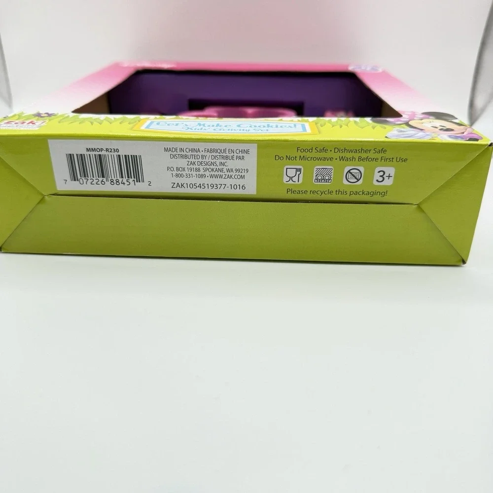 Disney Let's Make Cookies‎ Kids Activity Set by Zac NIB Minnie Mouse Baking Set